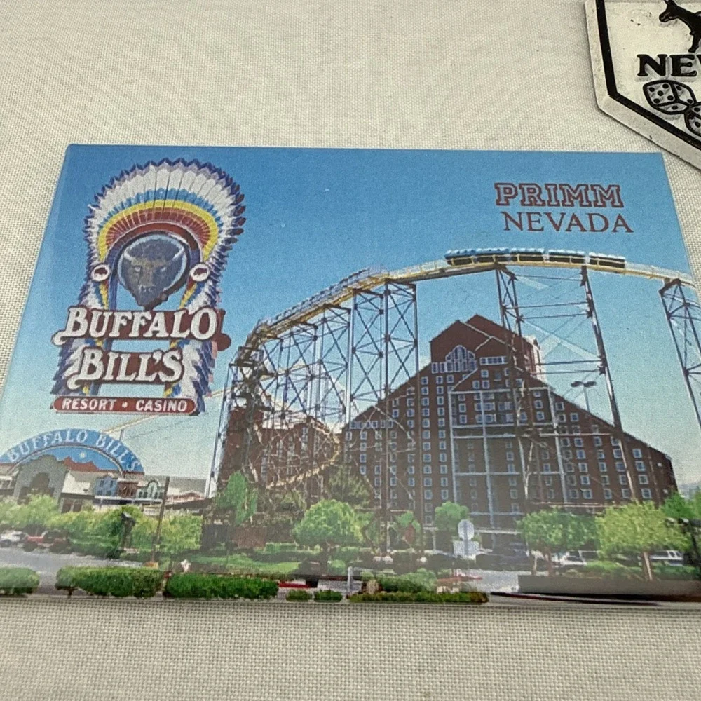Vintage‎ Nevada Magnets Souvenir Bet on It Primm Buffalo Bill's Travel Gift Lot
